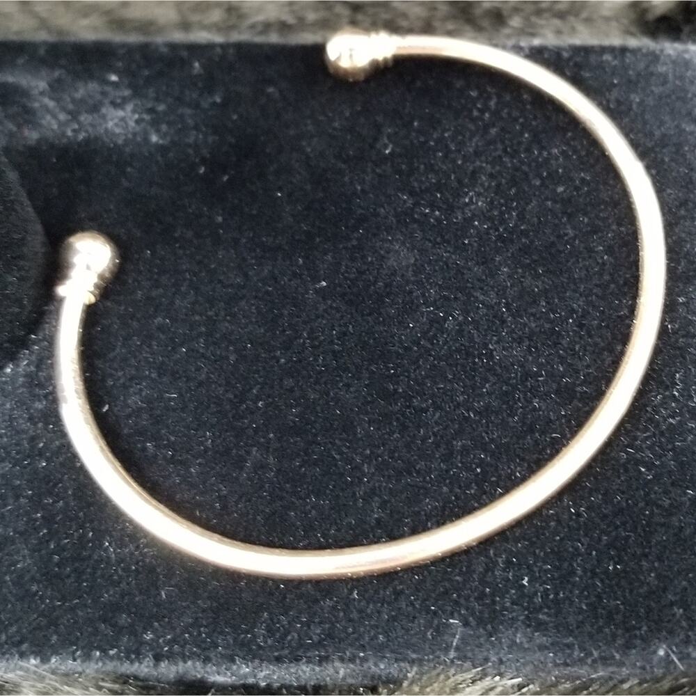 New Gold Color Bangle Bracelot Cuff Adjustable Size Womens Jewelry Birthday Gift - Picture 3 of 6